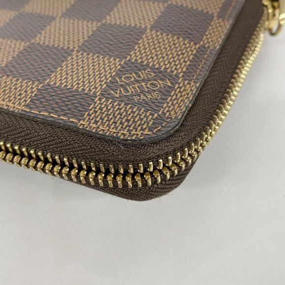 Louis Vuitton Wallet Damier Zippy Compact Wallet N60028 Ebène Men Women Unisex - Picture 6 of 9